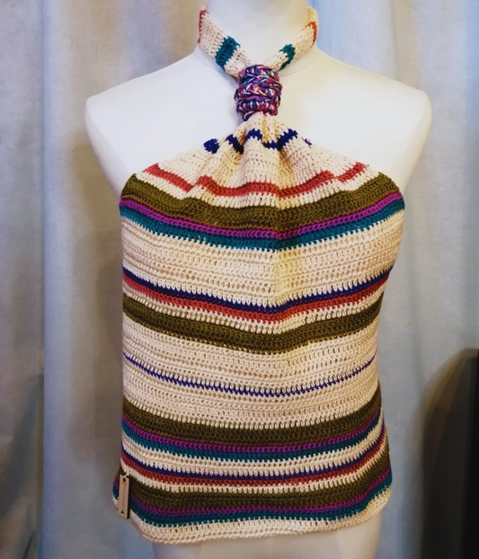 'Brando' Top in Cotone Nilo - Un Mosaico di Colori per Ogni Stagione