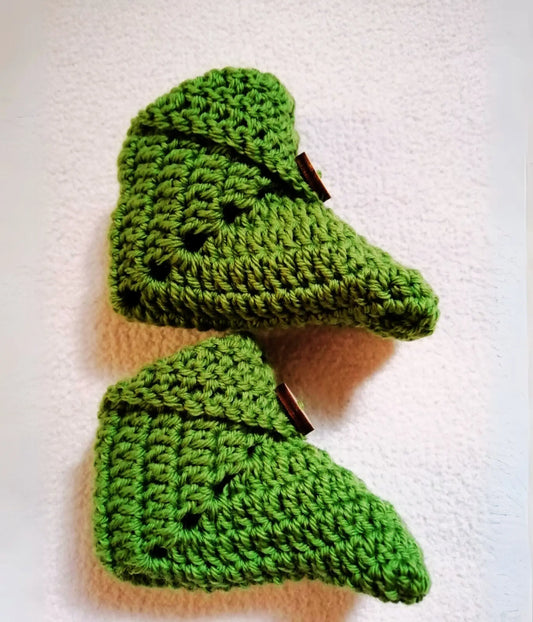 Giusine – Scarpine Neonato in Lana Merino all’Uncinetto REM fatto a mano per te