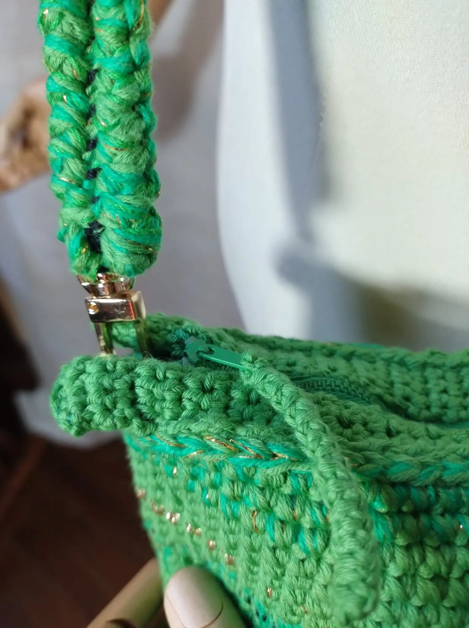 'Birka' Borsa Artigianale - Spaziosa e Personalizzabile in Cotone e Mohair rem_fattoamanoperte