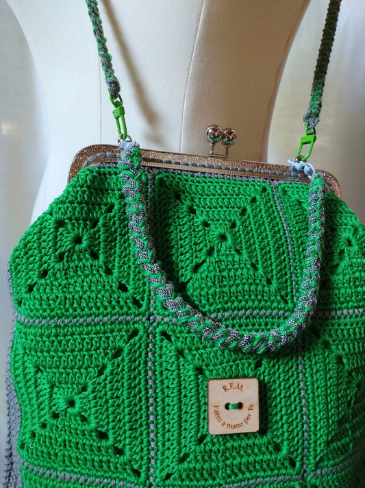 'Alberta' Borsa Versatile - Lusso Artigianale rem_fattoamanoperte