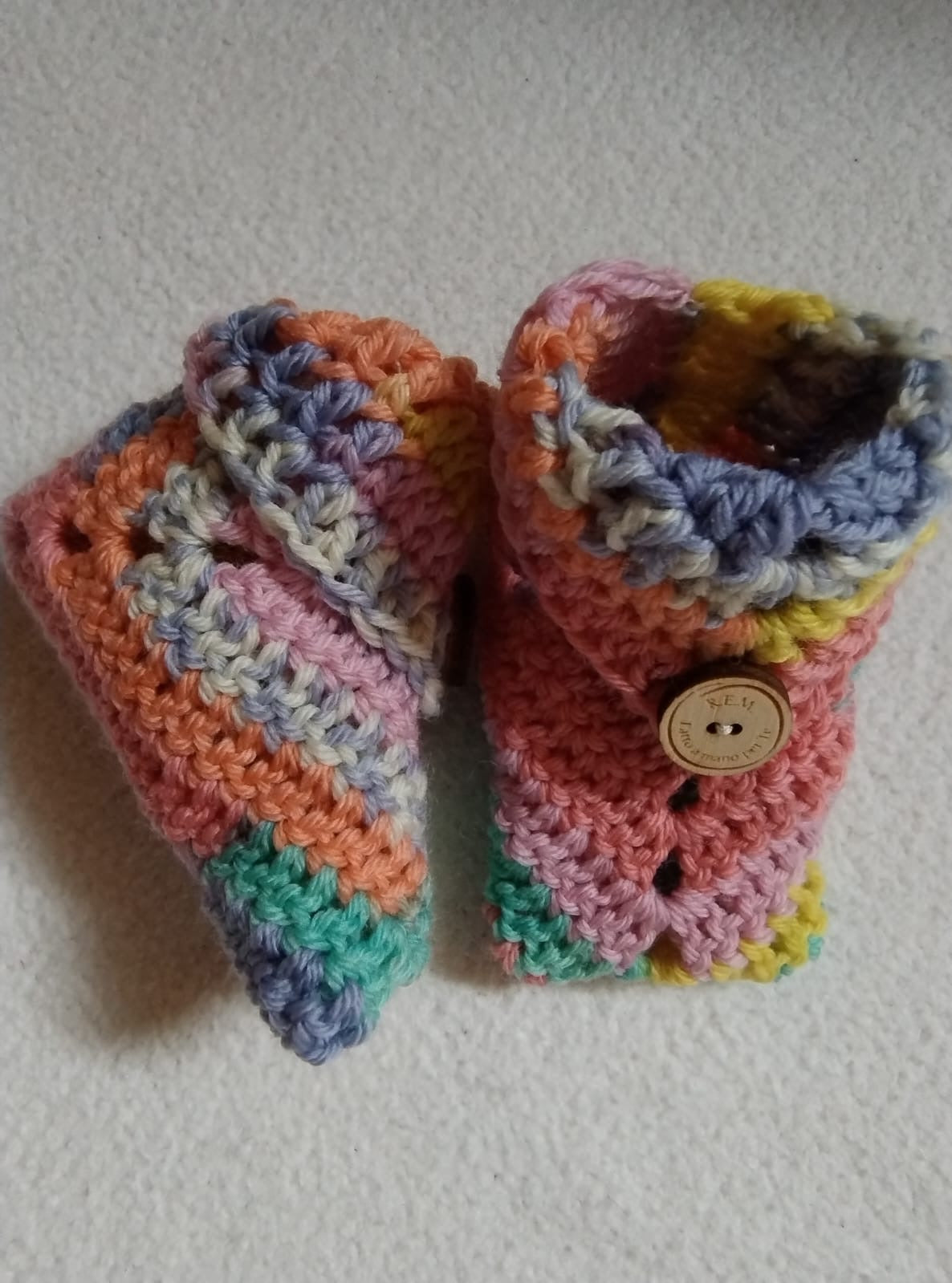 'Giusine' Scarpine Neonato in Lana Merino - Calore e Stile per i Primi Passi