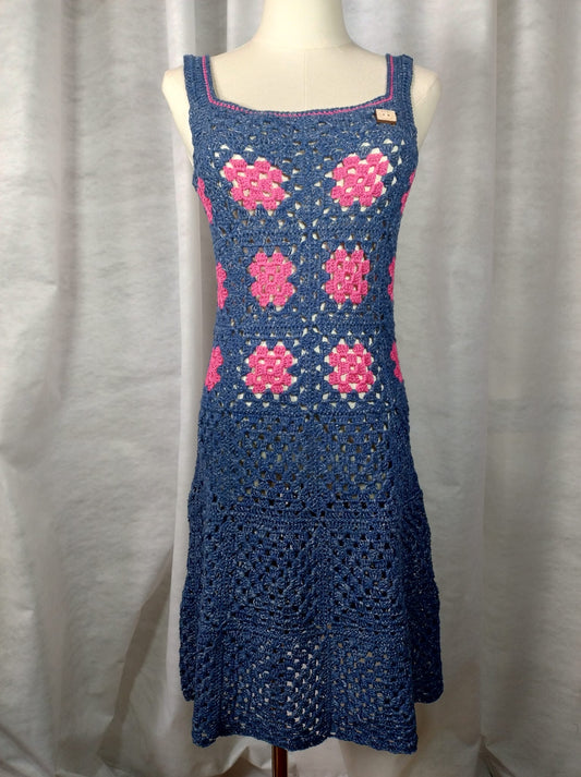 'Andrea' Abito Prendisole all'Uncinetto - Eleganza Artigianale in Cotone