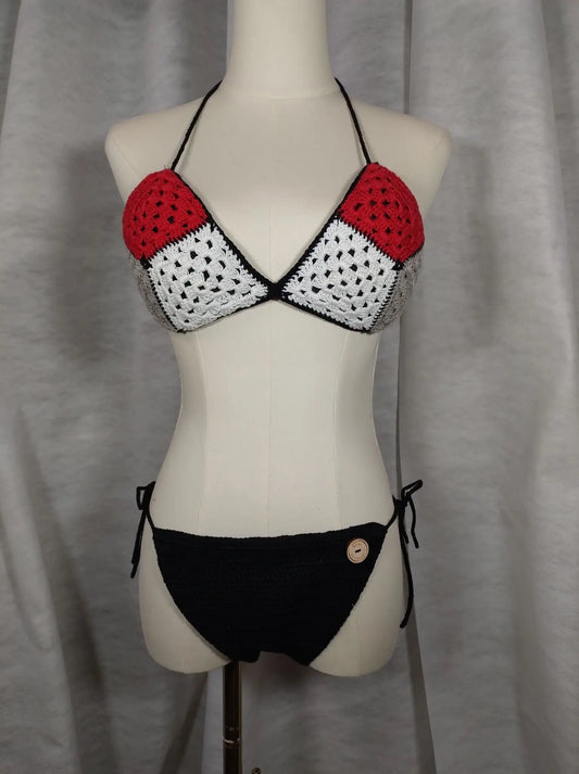 ‘Rapallo’ Costume all'uncinetto - Eleganza Artigianale per le Tue Vacanze rem_fattoamanoperte