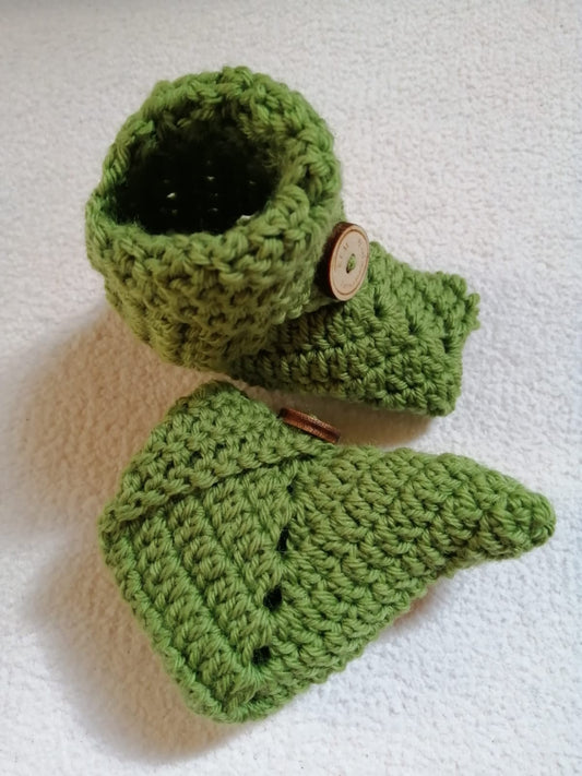 'Giusine' Scarpine Neonato in Lana Merino - Calore e Stile per i Primi Passi