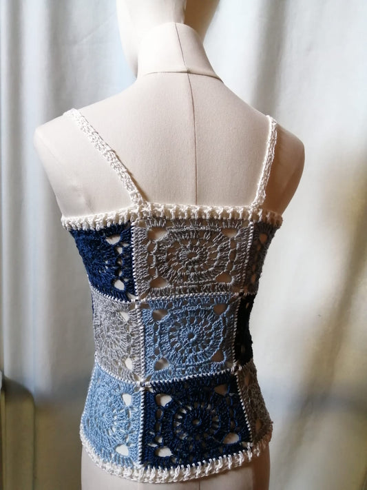 'Lino' Canotta in filato di Lino - Innovazione Tessile e Cromatica