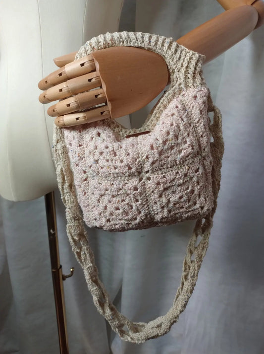 Miriana - Borsa uncinetto Fatta a mano Granny square REM fatto a mano per te