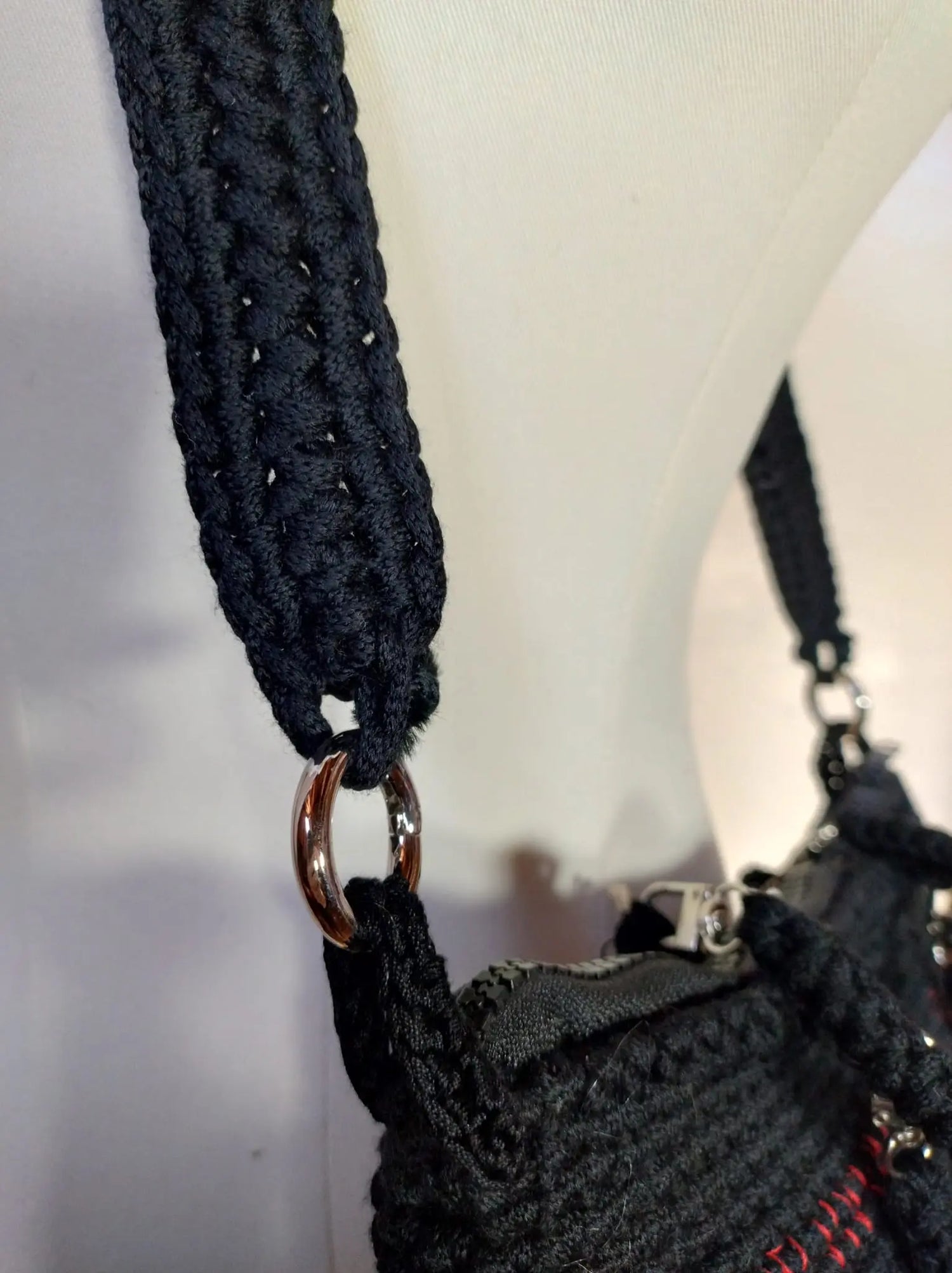 'Birka' Borsa Artigianale - Spaziosa e Personalizzabile in Cotone e Mohair rem_fattoamanoperte