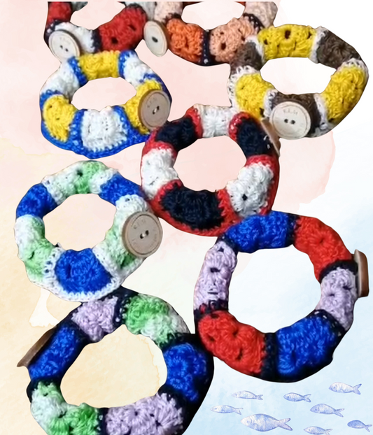 'Mimi' Elastico all'Uncinetto - Morbidezza e Cura per i Tuoi Capelli