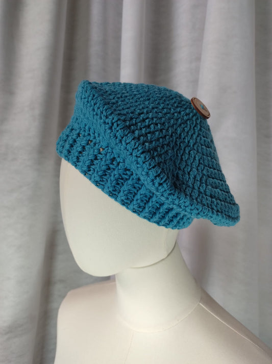 'Ercole' Basco in Lana Merino - Un Tocco di Stile Turchese