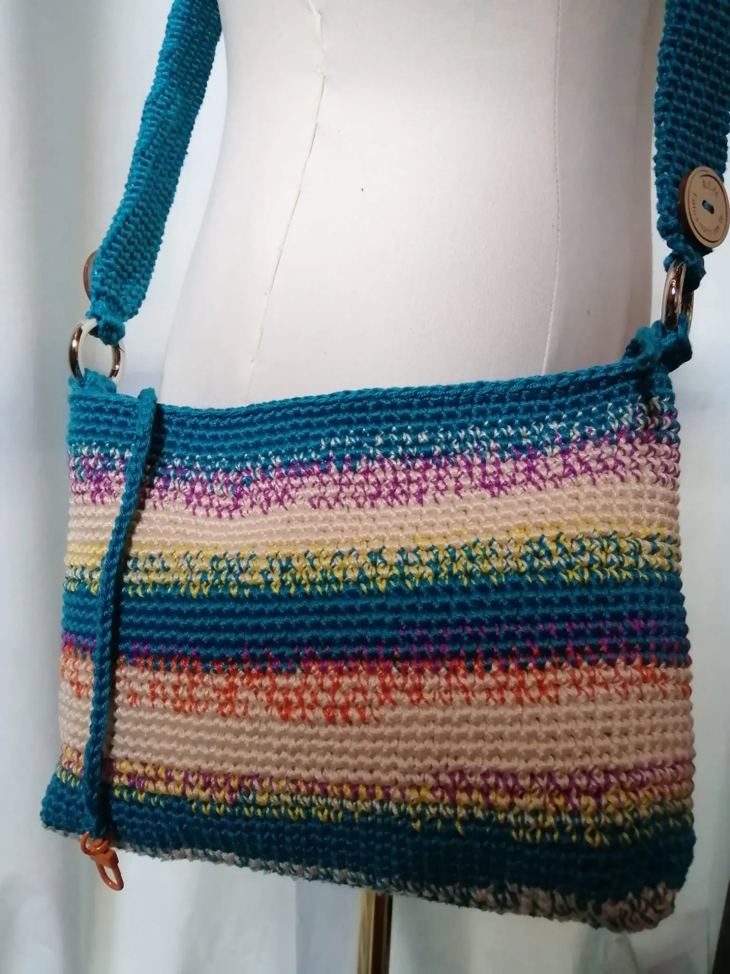 'Birka' Borsa Artigianale - Spaziosa e Personalizzabile in Cotone e Mohair rem_fattoamanoperte