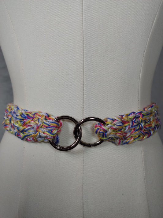 'Cecilia' Cintura all'Uncinetto con Moschettoni - Versatilità e Stile Artigianale