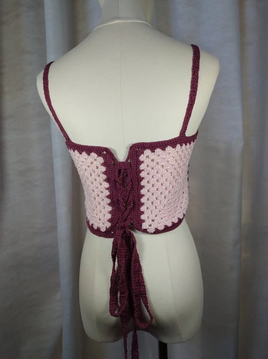 'Gregorio' Top all’uncinetto - Eleganza Estiva e Comodità Regolabile rem_fattoamanoperte