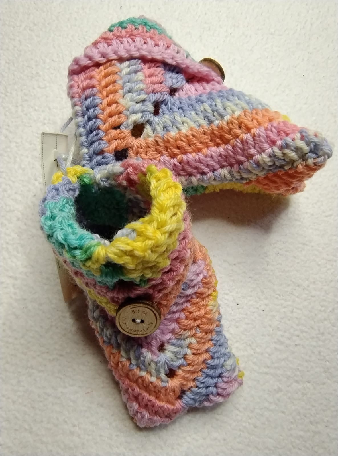 'Giusine' Scarpine Neonato in Lana Merino - Calore e Stile per i Primi Passi