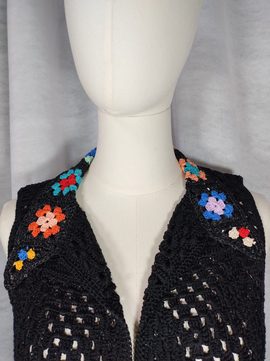 ‘Marzia’ Polo all'Uncinetto con Collo a Piastrelline - Unione di Stile e Unicità