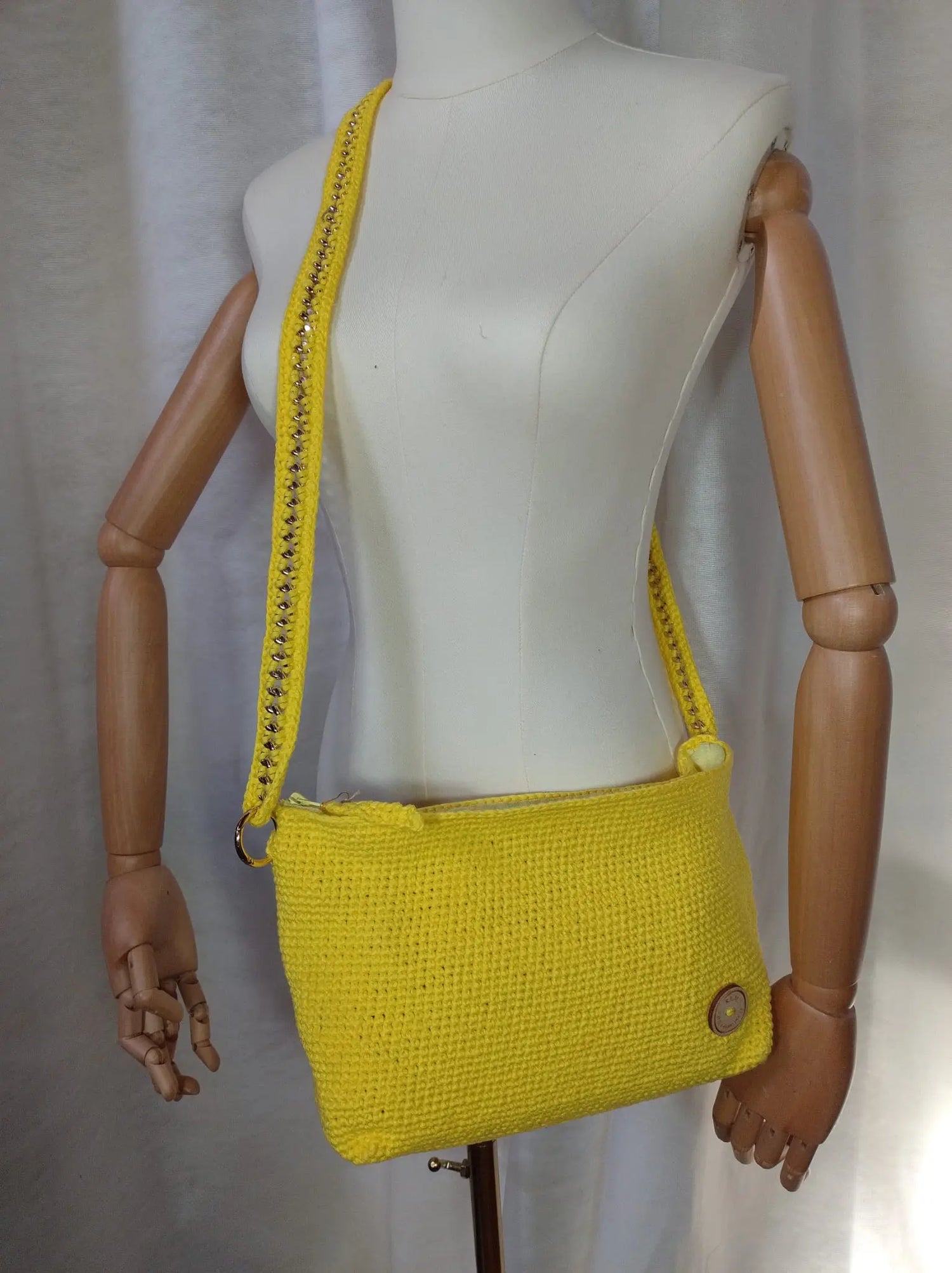 'Birka' Borsa Artigianale - Spaziosa e Personalizzabile in Cotone e Mohair rem_fattoamanoperte