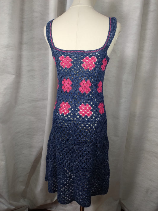 'Andrea' Abito Prendisole all'Uncinetto - Eleganza Artigianale in Cotone